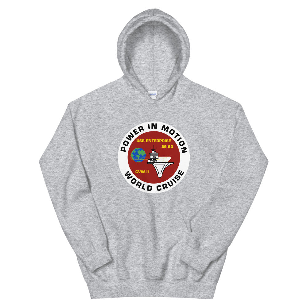 USS Enterprise (CVN-65) '89-'90 Power in Motion Cruise Hoodie