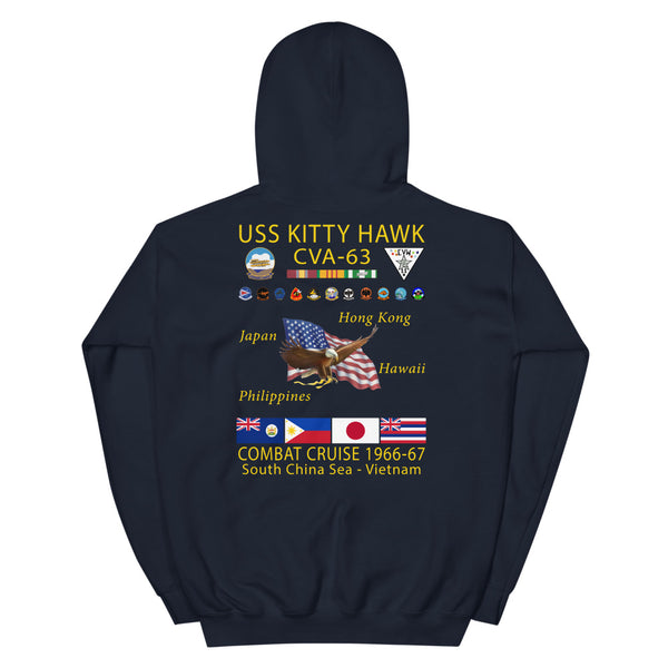 USS Kitty Hawk (CVA-63) 1966-67 Cruise Hoodie