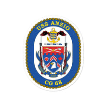 Load image into Gallery viewer, USS Anzio (CG-68) Ship&#39;s Crest Vinyl Stickers