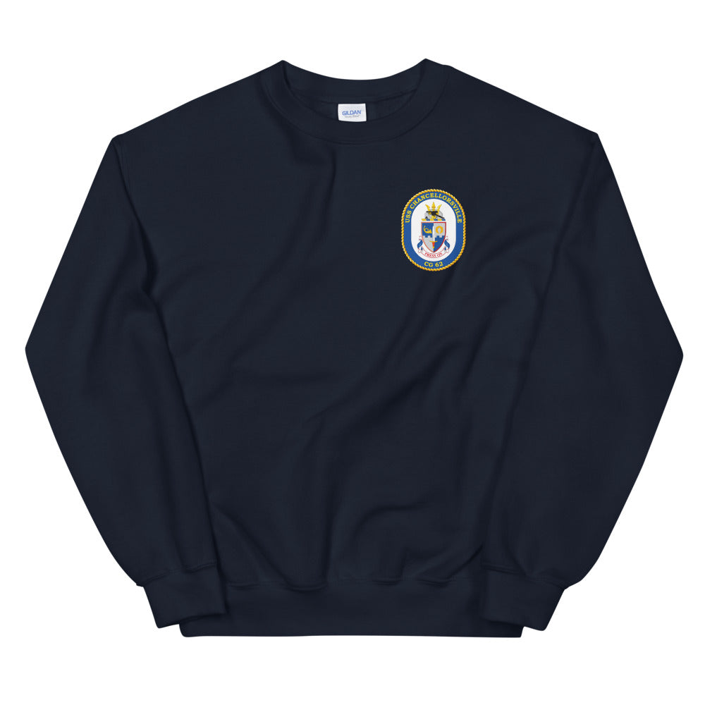 USS Chancellorsville (CG-62) Ship's Crest Sweatshirt