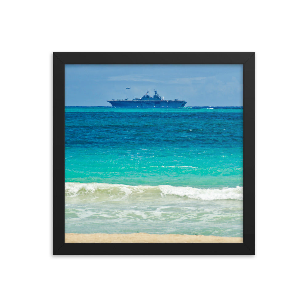 USS Essex (LHD-2) Framed Ship Photo