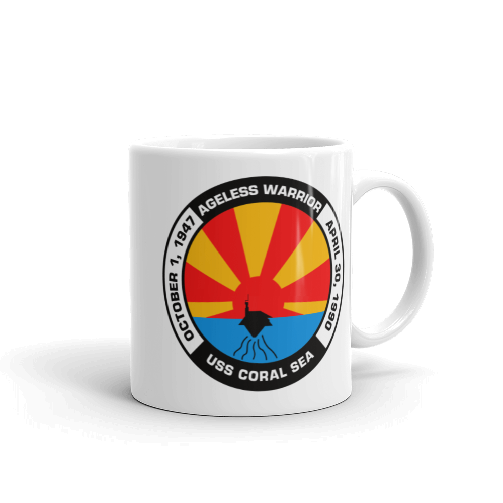 USS Coral Sea (CVA-43) Ageless Warrior fMug