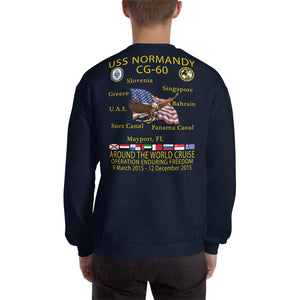 USS Normandy (CG-60) 2015 Cruise Sweatshirt
