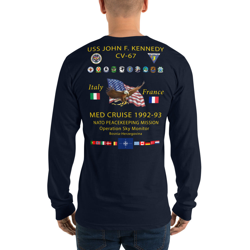 USS John F. Kennedy (CV-67) 1992-93 Long Sleeve Cruise Shirt