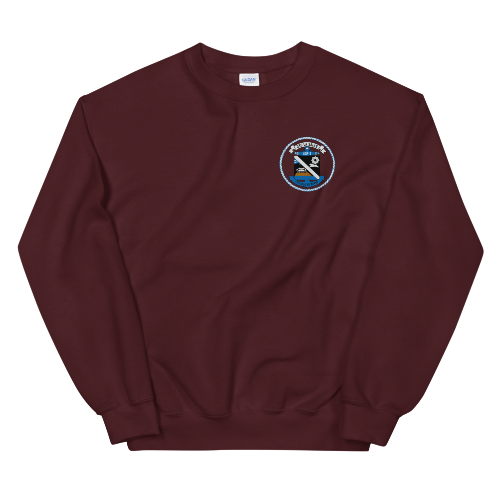 USS LASALLE (AGF-3) Custom Cruise Sweatshirt
