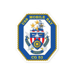 USS Mobile Bay (CG-53) Ship's Crest Vinyl Sticker