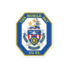 Load image into Gallery viewer, USS Mobile Bay (CG-53) Ship&#39;s Crest Vinyl Sticker