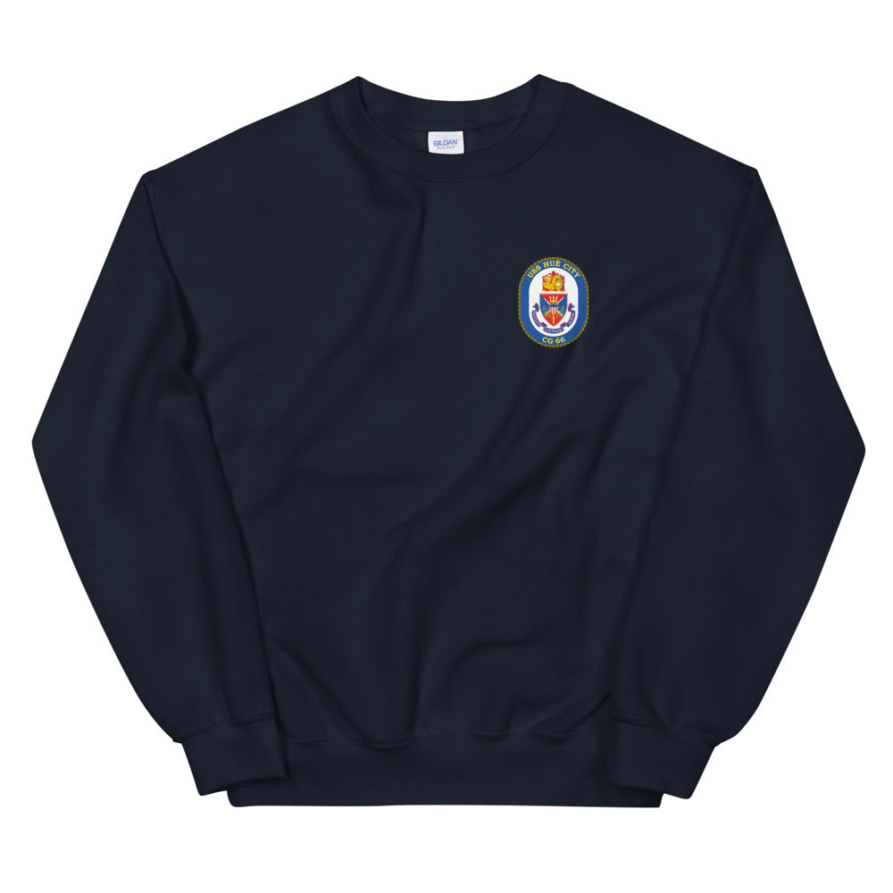 USS Hue City (CG-66) Ship's Crest Sweatshirt