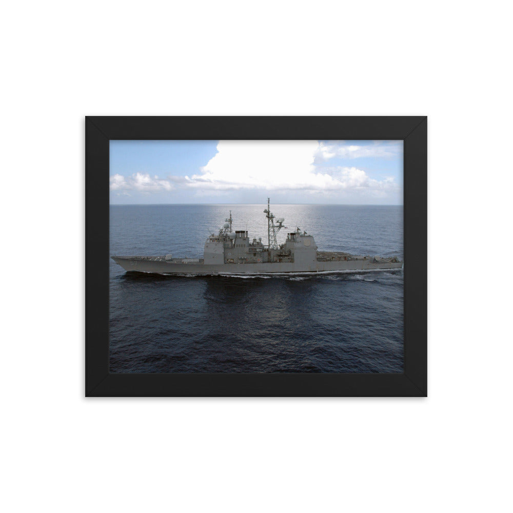 USS Lake Champlain (CG-57) Framed Ship Photo