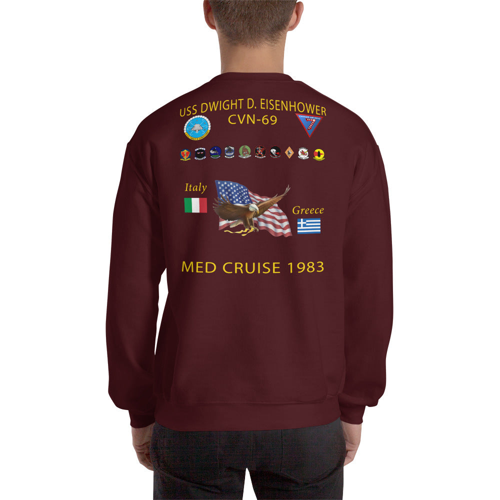 USS Dwight D. Eisenhower (CVN-69) 1983 Cruise Sweatshirt