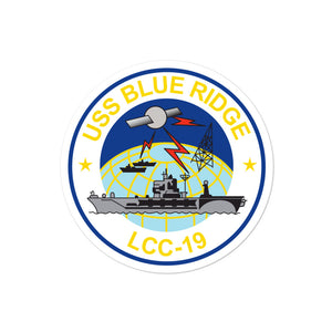 USS Blue Ridge (LCC-19) Ship's Crest Vinyl Sticker