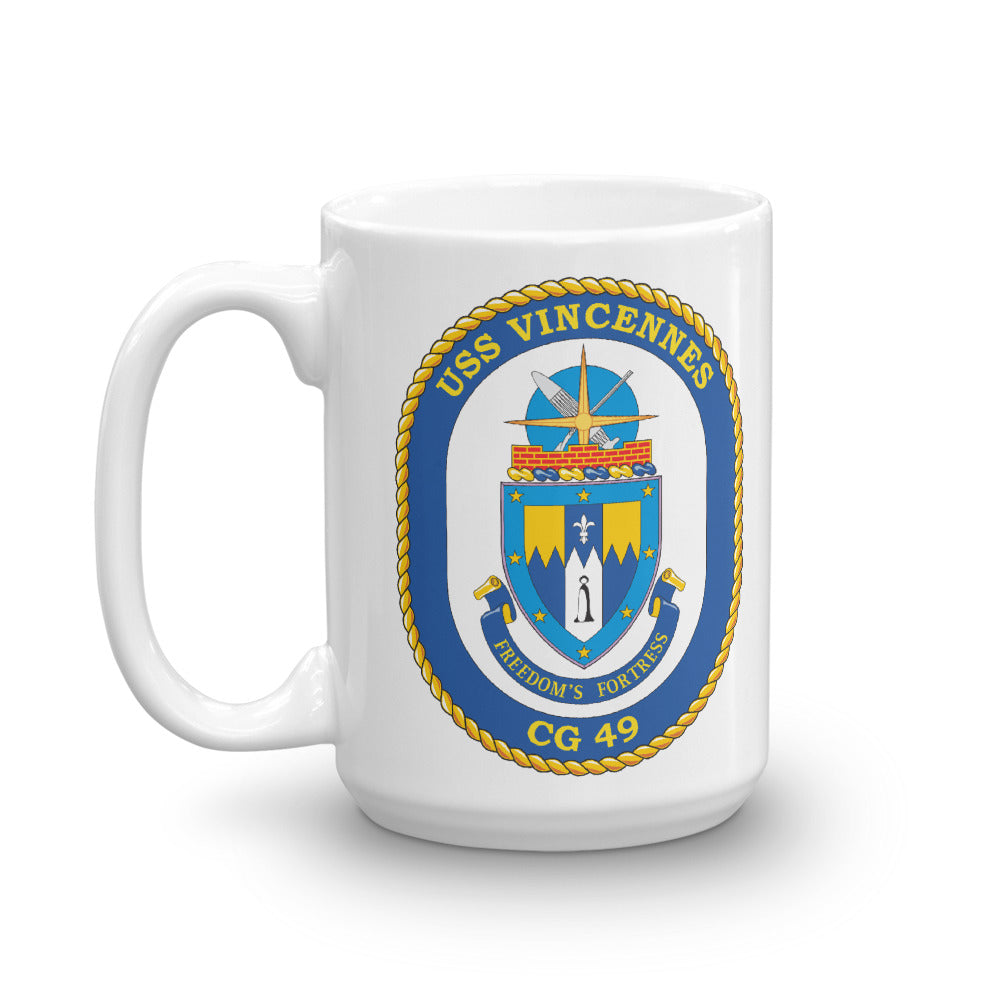 USS Vincennes (CG-49) Ship's Crest Mug