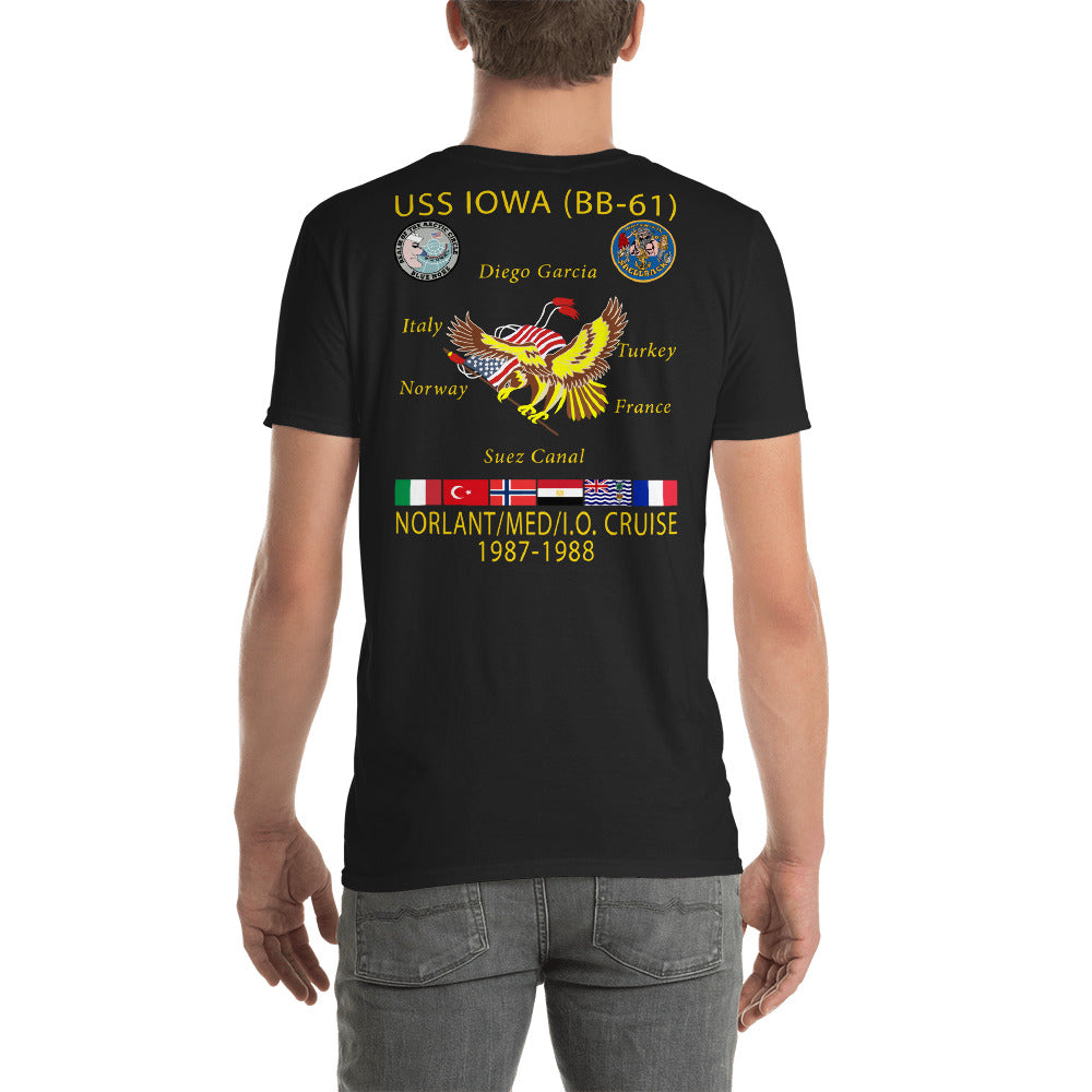 USS Iowa (BB-61) 1987-88 Cruise Shirt
