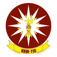 Load image into Gallery viewer, VAW-116 Sun Kings Squadron Crest Vinyl Sticker