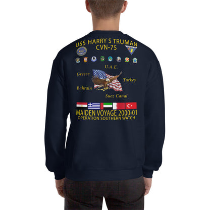 USS Harry S. Truman (CVN-75) 2000-01 Cruise Sweatshirt