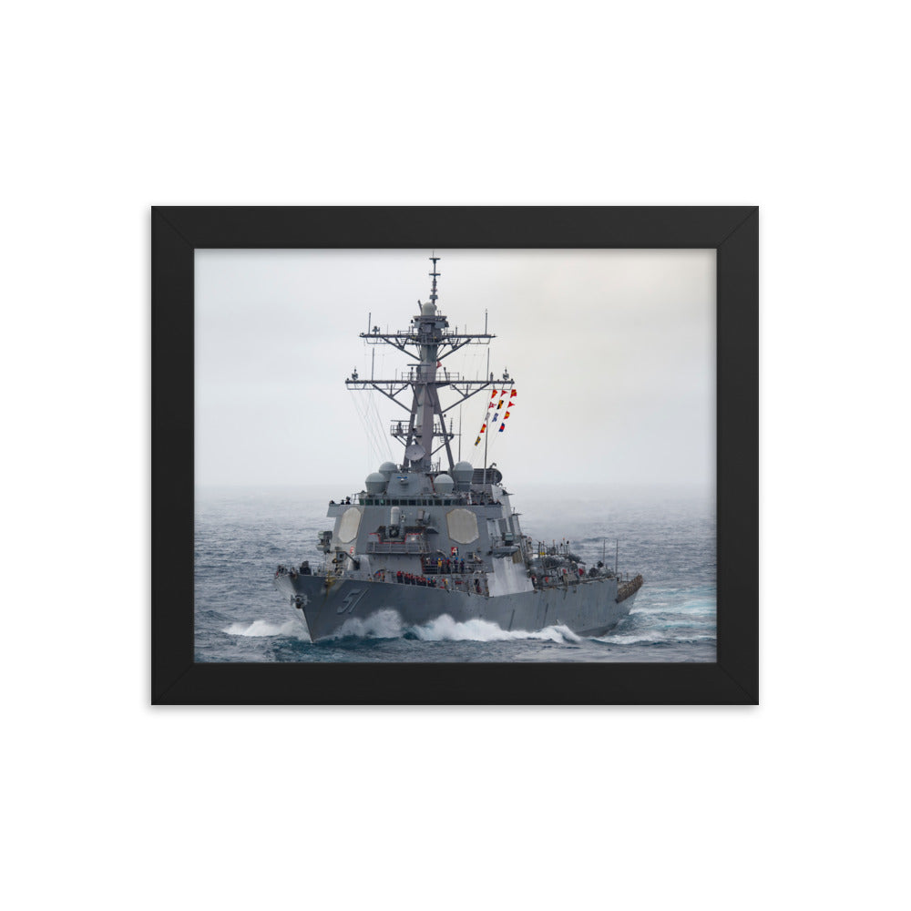 USS Arleigh Burke (DDG-51) Framed Ship Photo