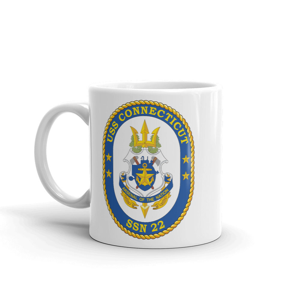 USS Connecticut (SSN-22) Ship's Crest Mug