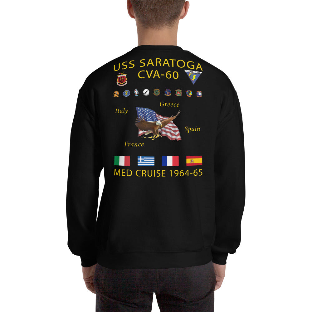 USS Saratoga (CVA-60) 1964-65 Cruise Sweatshirt
