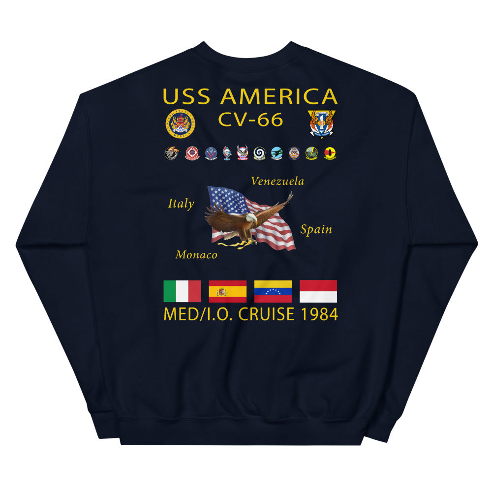 USS America (CV-66) 1984 Cruise Sweatshirt