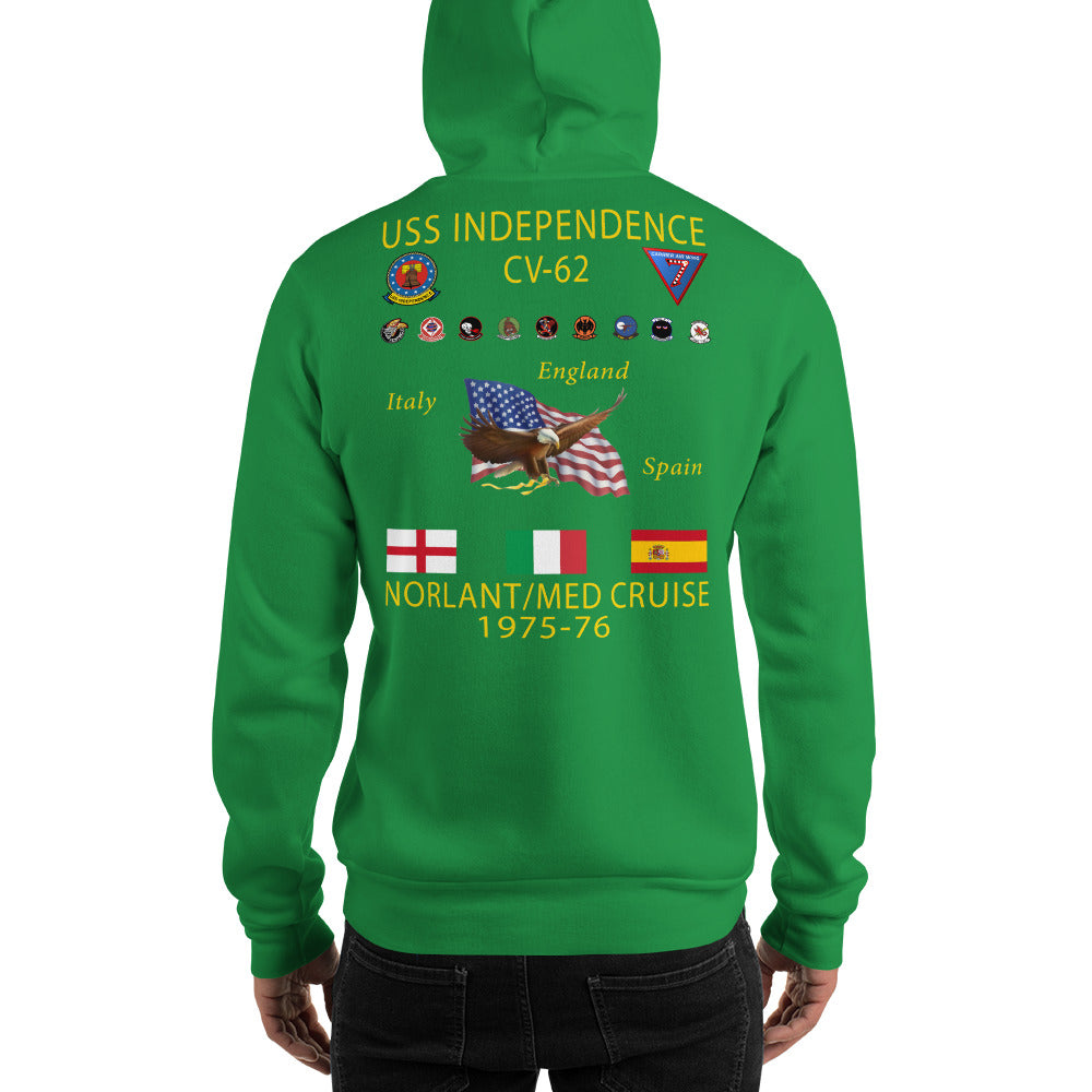 USS Independence (CV-62) 1975-76 Cruise Hoodie