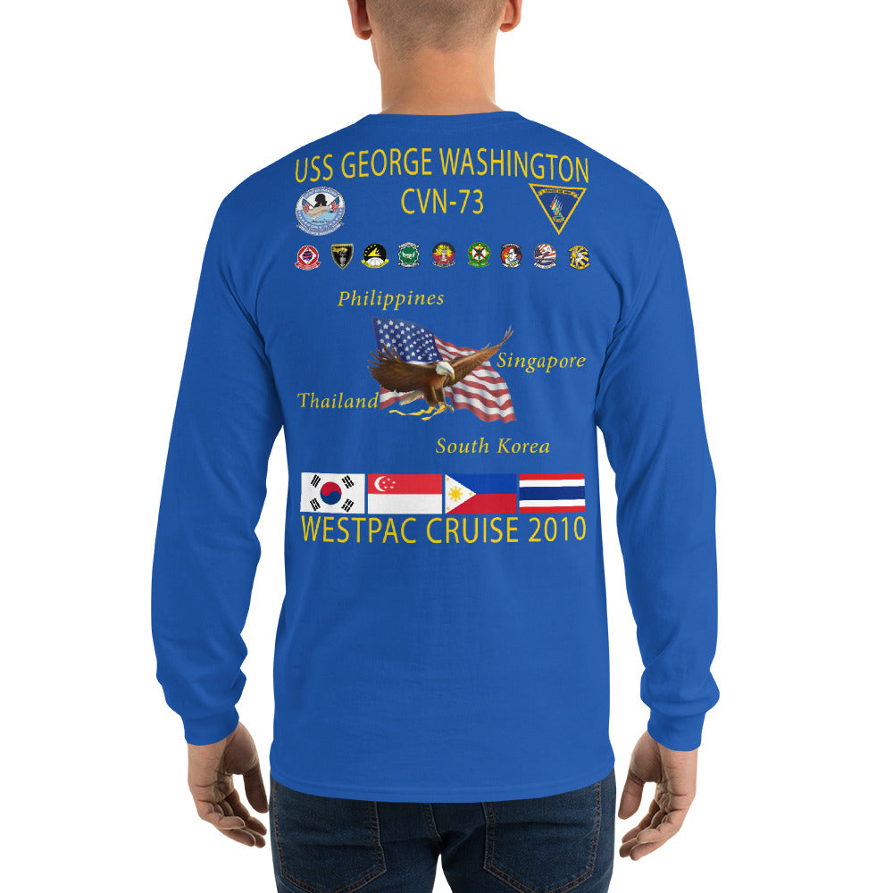 USS George Washington (CVN-73) 2010 Long Sleeve Cruise Shirt