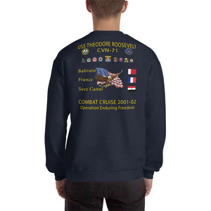 USS Theodore Roosevelt (CVN-71) 2001-02 Cruise Sweatshirt