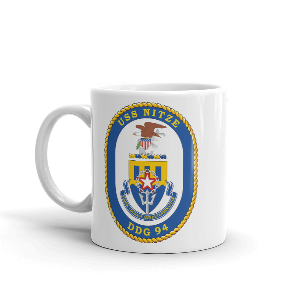 USS Nitze (DDG-94) Ship's Crest Mug