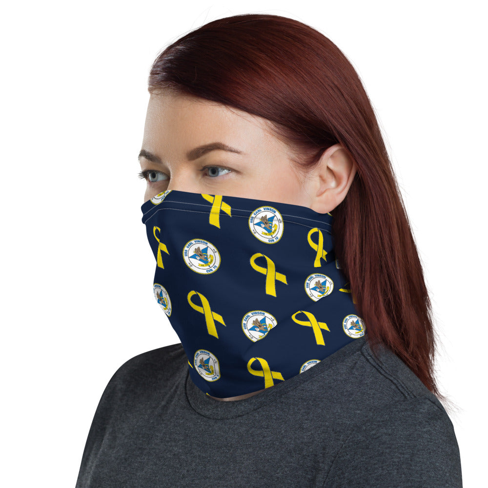 USS Carl Vinson (CVN-70) Yellow Ribbon Neck Gaiter