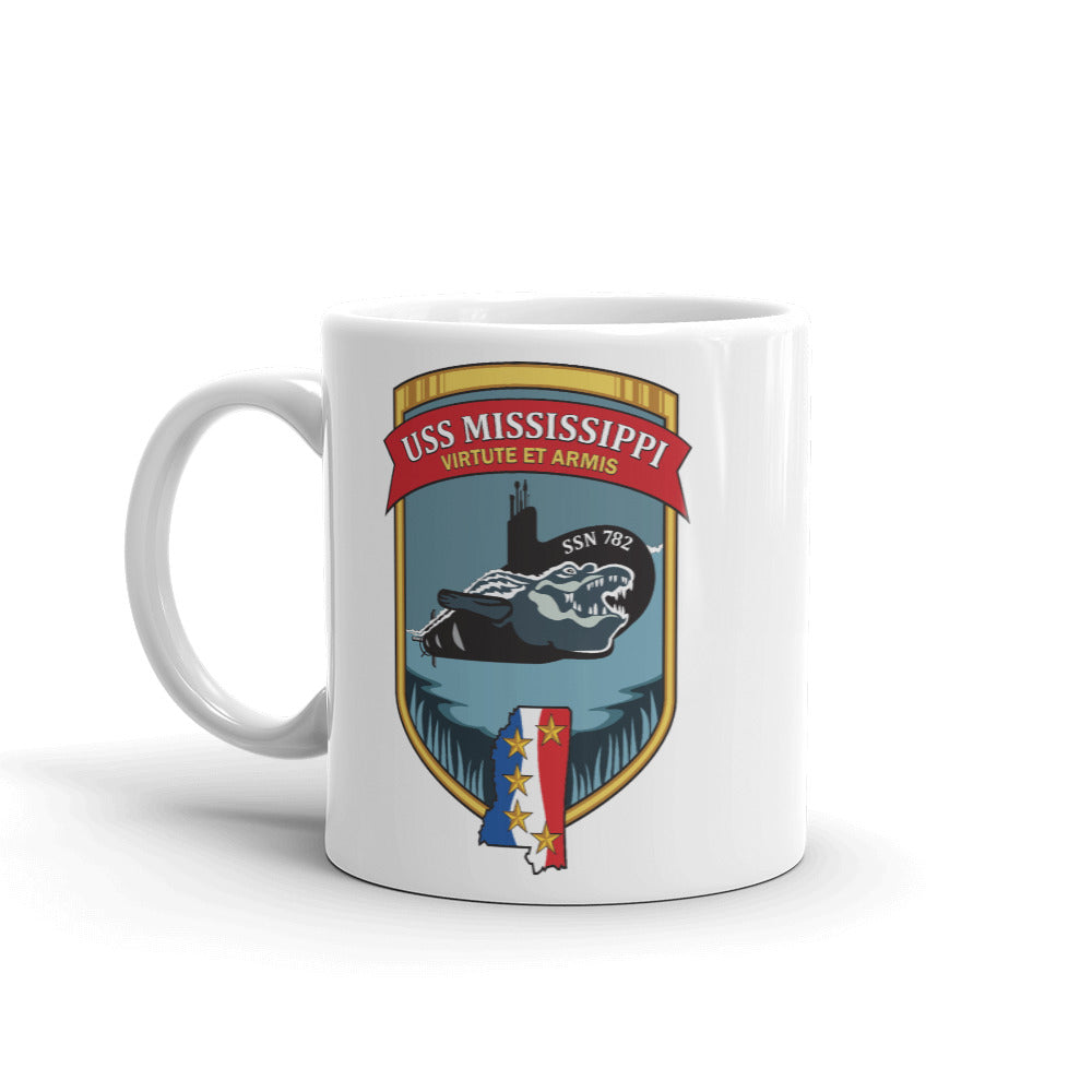 USS Mississippi (SSN-782) Ship's Crest Mug