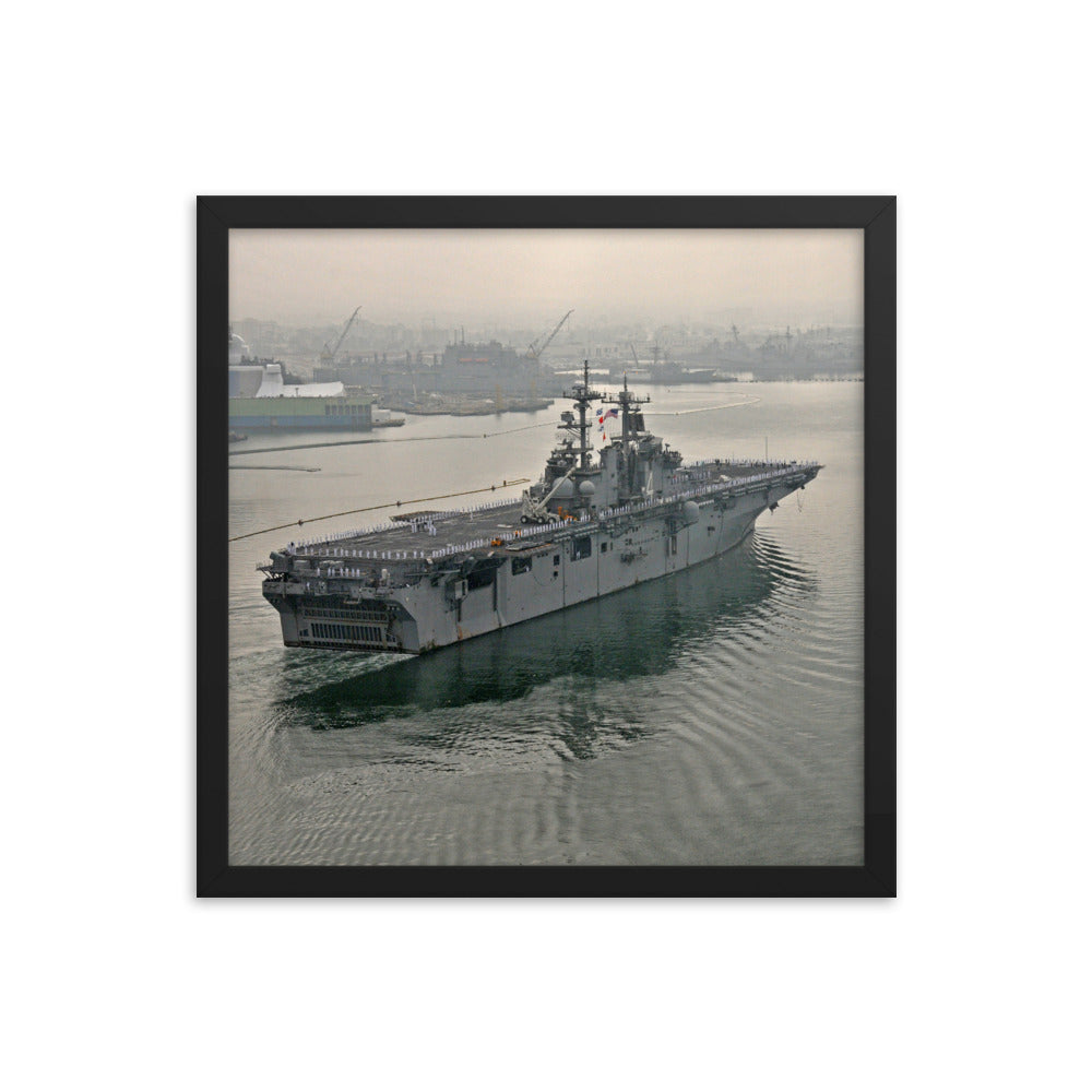 USS Boxer (LHD-4) Framed Ship Photo