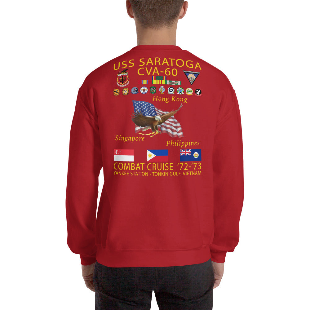 USS Saratoga (CVA-60) 1972-73 Cruise Sweatshirt