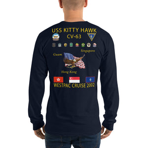 USS Kitty Hawk (CV-63) 2002 Long Sleeve Cruise Shirt