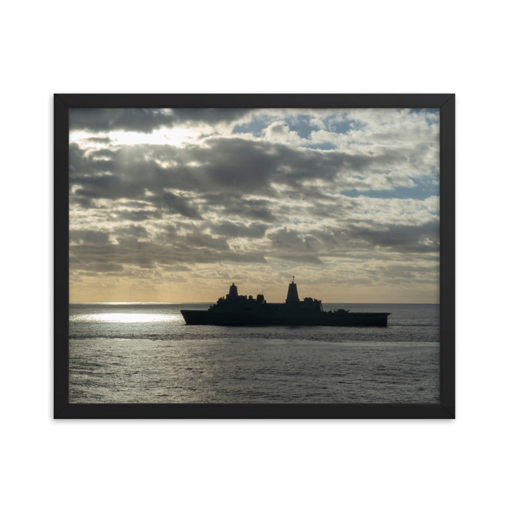USS Fort McHenry (LSD-43) Framed Ship Photo