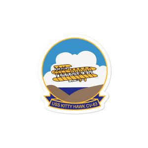 USS Kitty Hawk (CV-63) Ship's Crest Vinyl Sticker