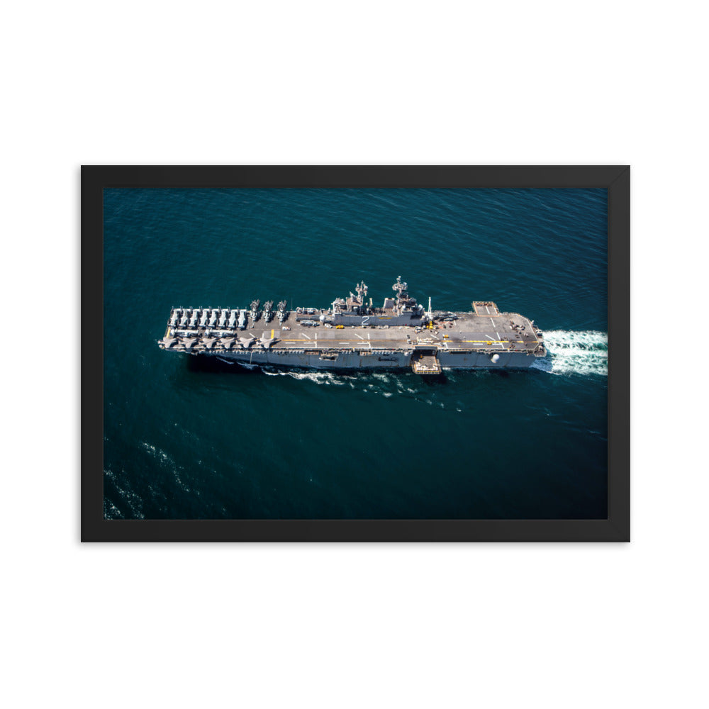USS Essex (LHD-2) Framed Ship Photo