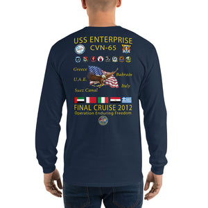 USS Enterprise (CVN-65) 2012 Long Sleeve Cruise Shirt