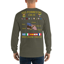 Load image into Gallery viewer, USS Forrestal (CVA-59) 1962-63 Long Sleeve Cruise Shirt