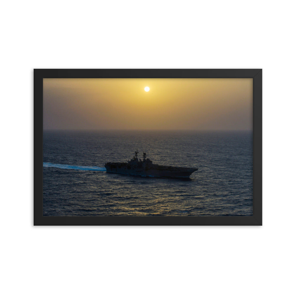 USS Bataan (LHD-5) Framed Ship Photo
