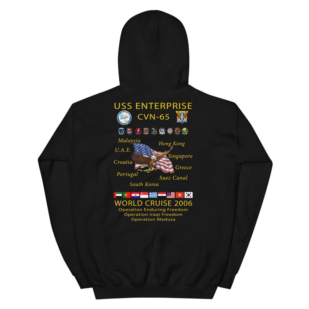 USS Enterprise (CVN-65) 2006 Cruise Hoodie