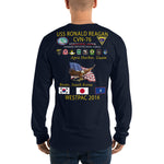 USS Ronald Reagan (CVN-76) 2016 Long Sleeve Cruise Shirt