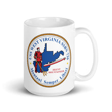 Load image into Gallery viewer, USS West Virginia (SSBN-736) Ship&#39;s Crest Mug