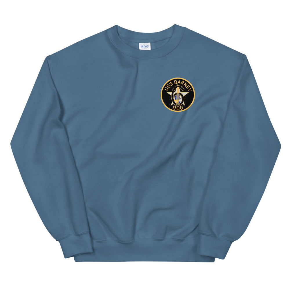 USS Barney (DDG-6) Ship's Crest Sweatshirt