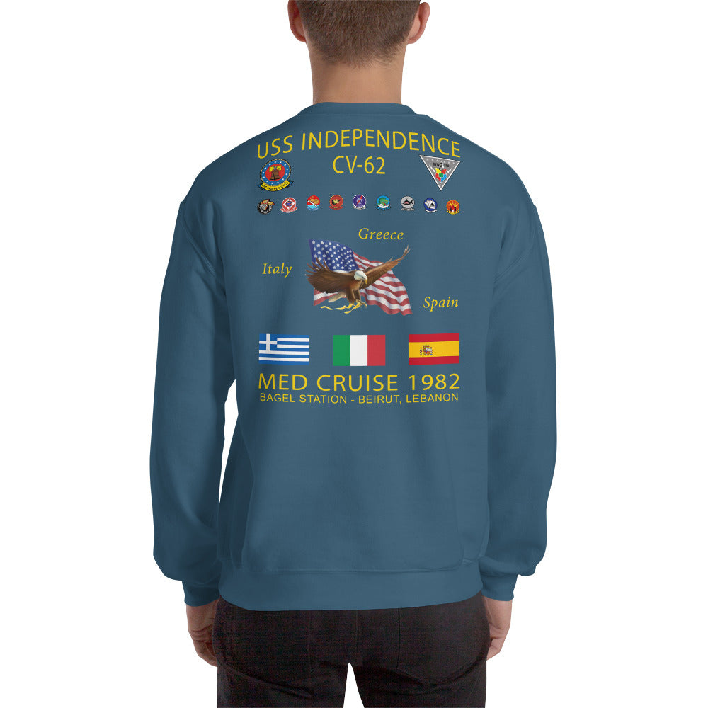 USS Independence (CV-62) 1982 Cruise Sweatshirt