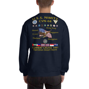 USS Nimitz (CVN-68) 1991 Cruise Sweatshirt