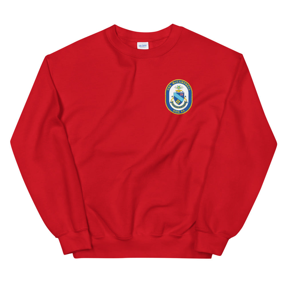 USS McCampbell (DDG-85) Ship's Crest Sweatshirt