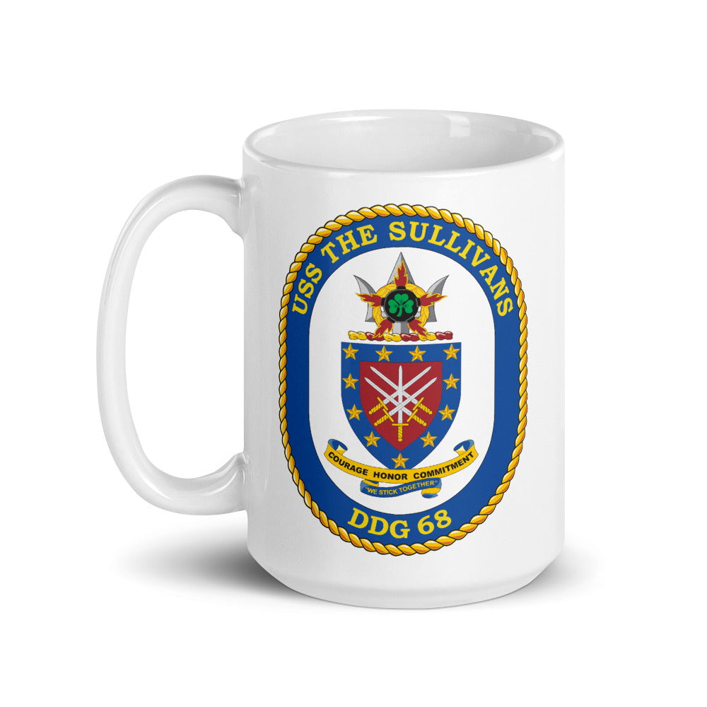 USS The Sullivans (DDG-68) Ship's Crest Mug