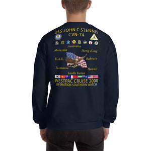 USS John C. Stennis (CVN-74) 2000 Cruise Sweatshirt