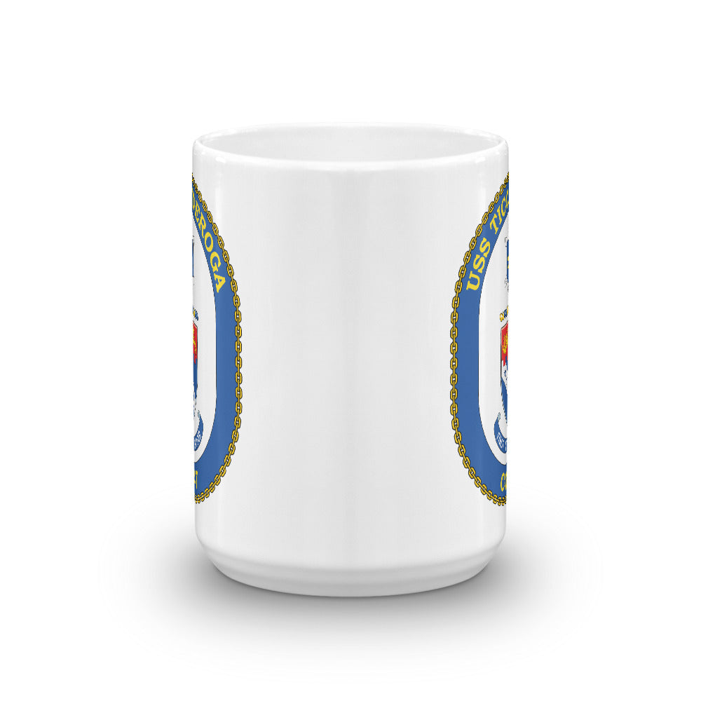USS Ticonderoga (CG-47) Ship's Crest Mug
