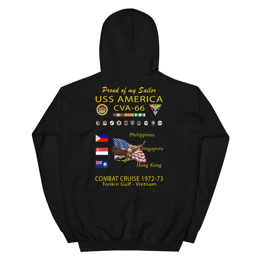 USS America (CVA-66) 1972-73 Cruise Hoodie - FAMILY