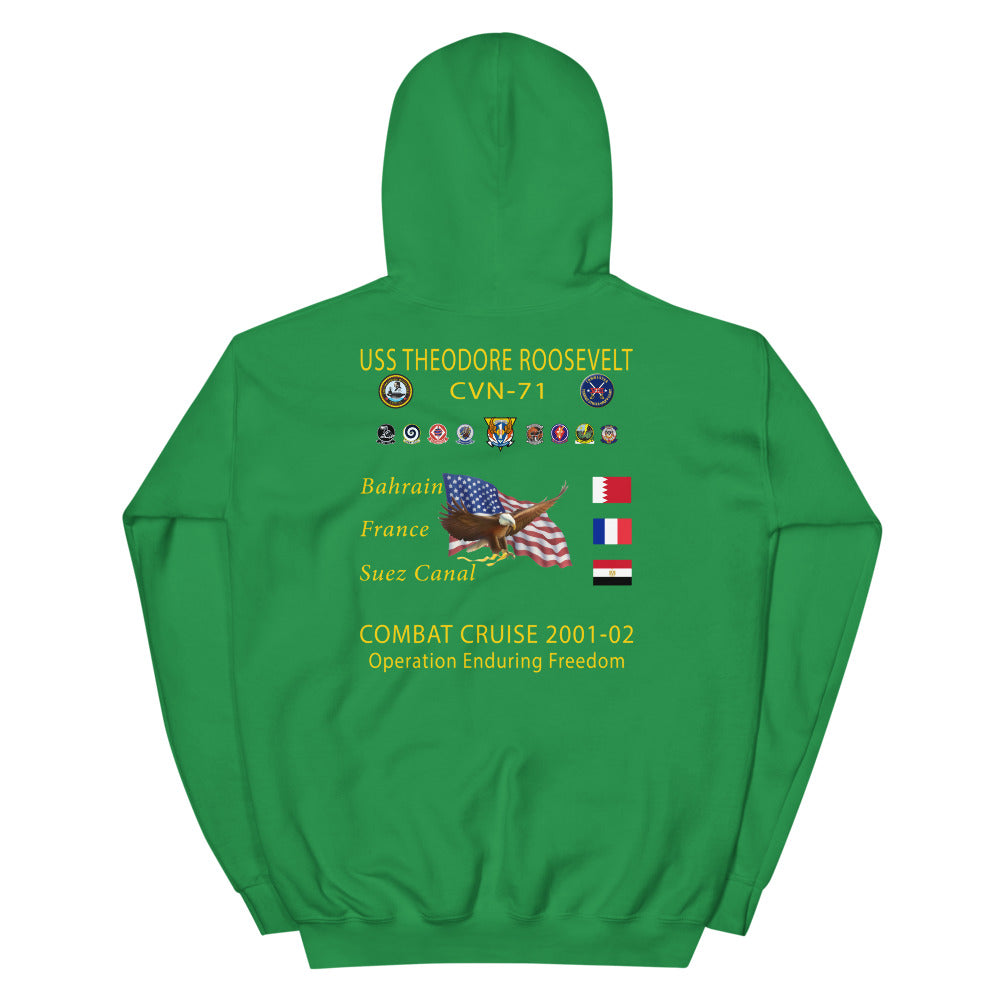 USS Theodore Roosevelt (CVN-71) 2001-02 Cruise Hoodie
